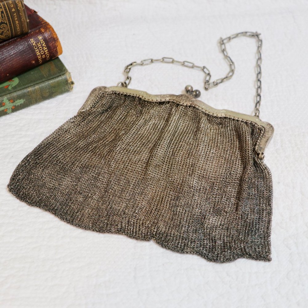 Vintage Davis and Whiting Purse, Metal Chain Purse